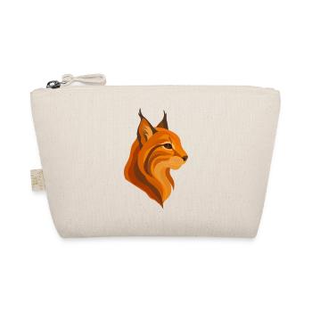 Elegant Lynx Head – Powerful Wildcat - Organic Pouch - nature - Front