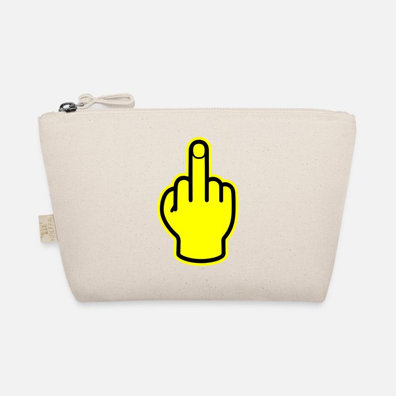 Middle Finger Hand Provocative Organic Pouch