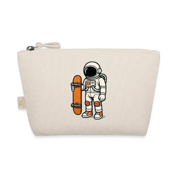 Astronaut Skateboard - Organic Pouch - nature - Front