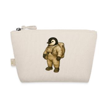 Cute Penguin Astronaut in Space Adventure - Organic Pouch - nature - Front