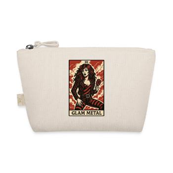 Glam Metal Tarot Card – Fierce, Flashy, and Loud - Organic Pouch - nature - Front