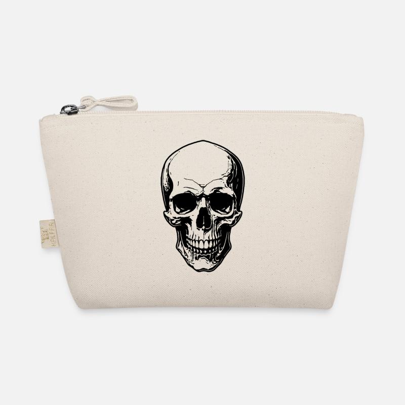 Totenkopf - Bio-Täschchen - Natur