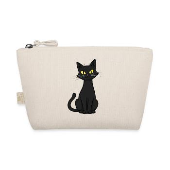 Élégante illustration de chat noir - Trousse biologique - nature - Devant
