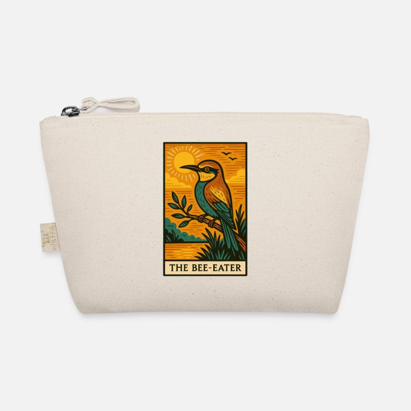 The Bee-Eater Sunset Illustration Organic Pouch