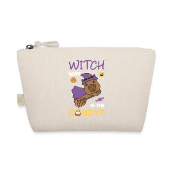 Capybara Hexen Witch way is the candy Happy - Organic Pouch - nature - Front