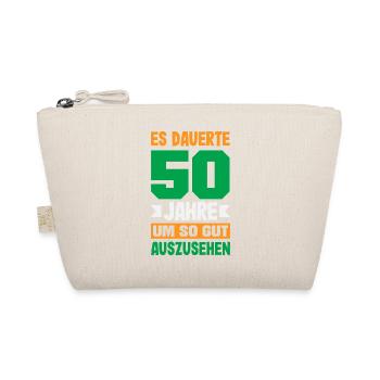 Lustiges 50. Geburtstag Geburtstagsshirt Geschenk - Bio-Täschchen - Natur - Vorne