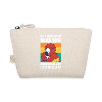 Funny Sayings Fun Outfits Irony Sarcasm - Organic Pouch - nature - Front