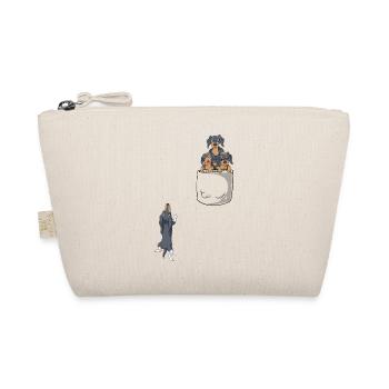 T-shirt de poche teckel - Trousse biologique - nature - Devant