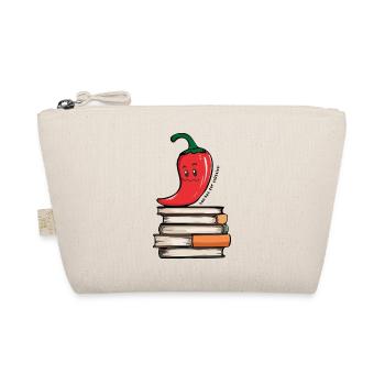Hot Reads | Funny Chili BookTok Design - Organic Pouch - nature - Front