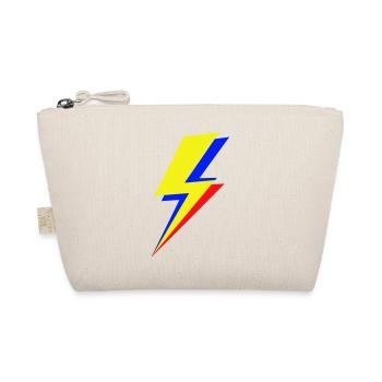 Geometric multicolor lightning bolt - Organic Pouch - nature - Front
