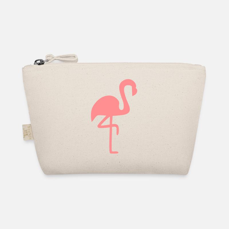 Flamingo Pink Tier Geschenk - Bio-Täschchen - Natur
