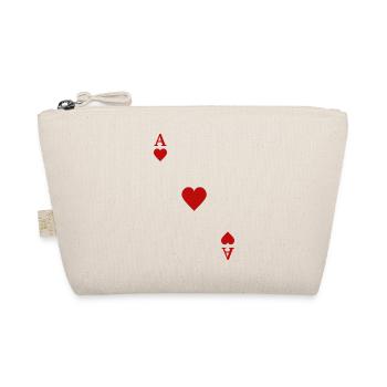 Playing Cards Contrast - Ace of Hearts - Organic Pouch - nature - Front