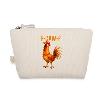 Funny Rooster F-CAW-F Design - Organic Pouch - nature - Front