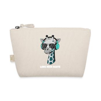 Giraffe DJ with headphones - Organic Pouch - nature - Front