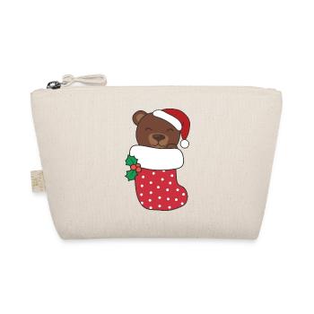 Ours mignons en chaussette de Noël pour ours de Noël - Trousse biologique - nature - Devant