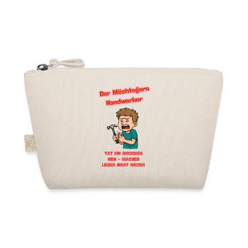 Der Möchtegern Handwerker Illustration  - Bio-Täschchen - Natur - Vorne