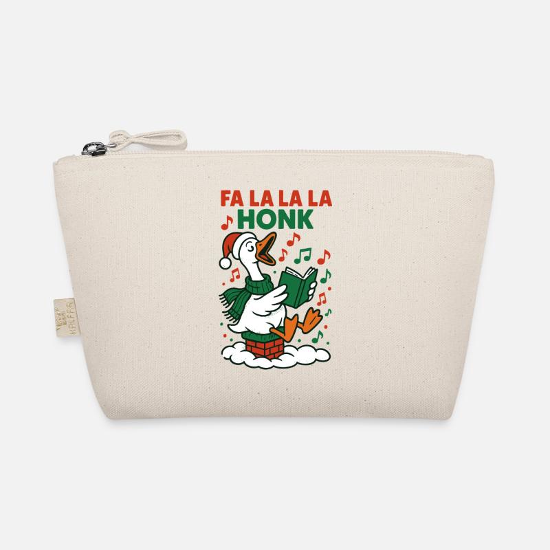 Fa La La La Honk Christmas Goose Funny Design Organic Pouch