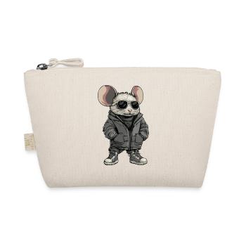 Maus Cool Winter - Bio-Täschchen - Natur - Vorne