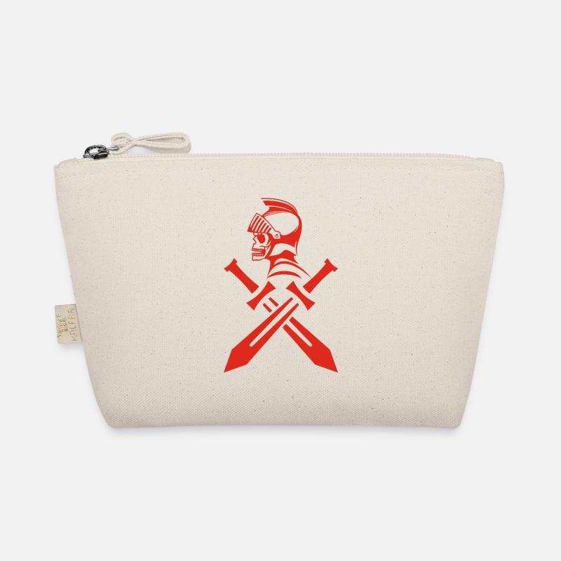 Crâne de chevalier rouge et épées croisées Trousse biologique