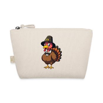 Thanksgiving Funny Thanksgiving Turkey - Organic Pouch - nature - Front