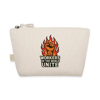 Fists and flames – Arbeiterwelt Unite - Organic Pouch - nature - Front