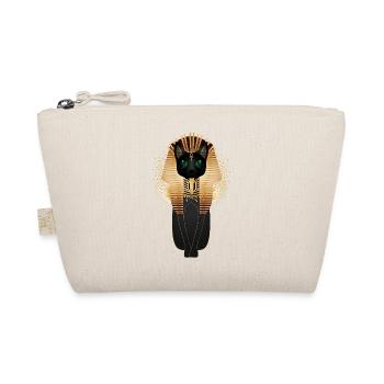 Majestic Egyptian Cat with Ornaments - Organic Pouch - nature - Front