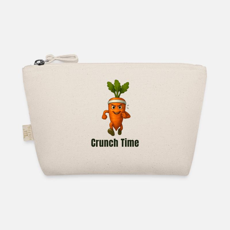 Crunch Time Karotte Held karikatur  Bio-Täschchen