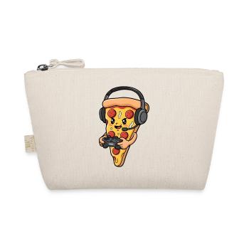Gaming Pizza Cartoon - Organic Pouch - nature - Front
