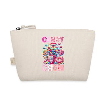 Candy Crew Deko Süßigkeitenliebhaber Naschkatze - Bio-Täschchen - Natur - Vorne