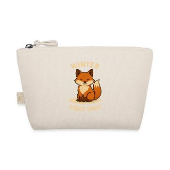 Winter Fox Vibes Only - Organic Pouch - nature - Front