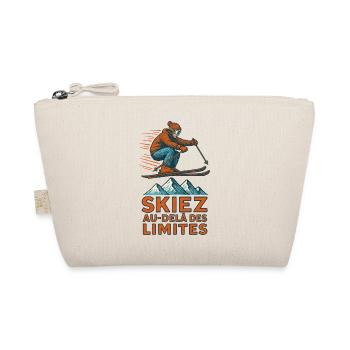 Ski beyond the limits! - Organic Pouch - nature - Front