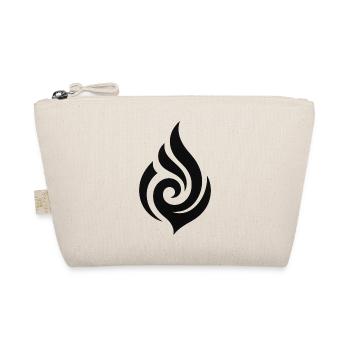 Schwarze Flamme - Bio-Täschchen - Natur - Vorne