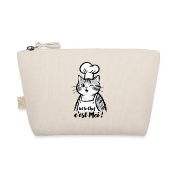 Cat Chef, here the chef is me! - Organic Pouch - nature - Front