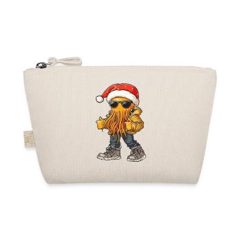 Qualle Weihnachten Winter - Bio-Täschchen - Natur - Vorne