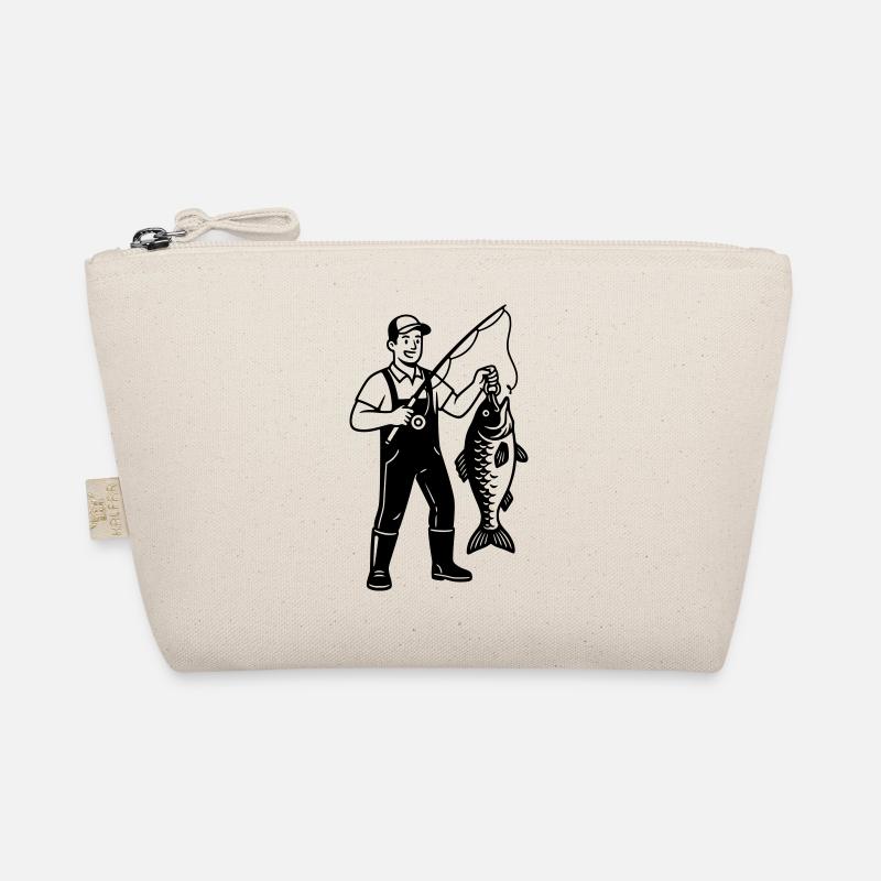 Angler Big Catch Fish Pride Vector Organic Pouch