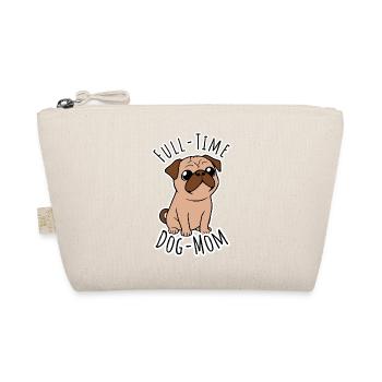 Full Time Pug Mom - Full Time Dog Mom - Organic Pouch - nature - Front