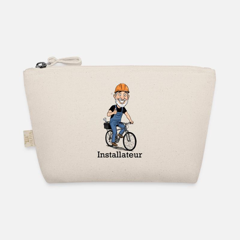 Construction Worker Bicycle Hero Organic Pouch