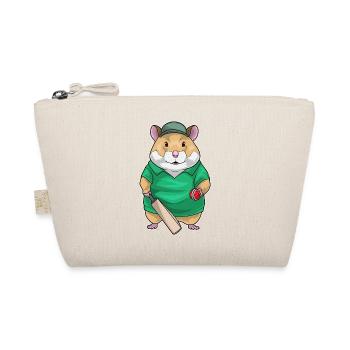Hamster Cricket Cricket Bats Sports - Organic Pouch - nature - Front