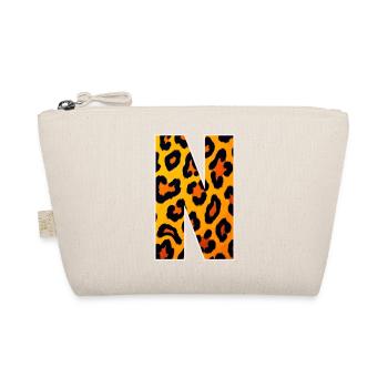Neon Leopard Print YellowOrange - Organic Pouch - nature - Front