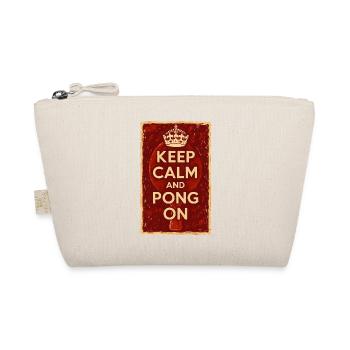 Keep Calm and Pong On / Ping - Bio-Täschchen - Natur - Vorne