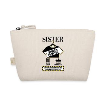 Sister Stolen From You Warning - Organic Pouch - nature - Front