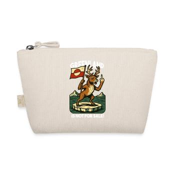 Greenland Is Not For Sale Caribou Reindeer - Organic Pouch - nature - Front
