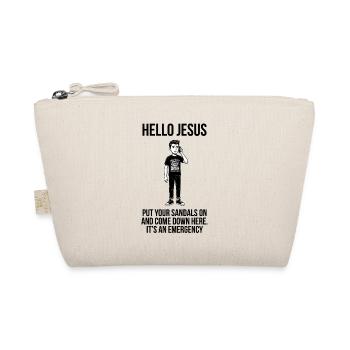 Hello Jesus - Dank Meme Sarcastic - Organic Pouch - nature - Front