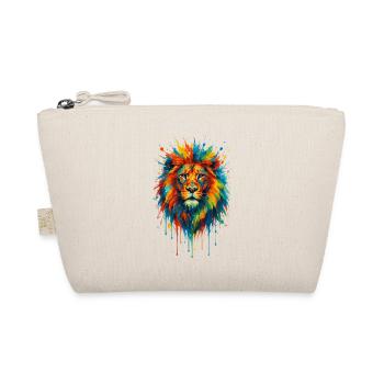 Lion sauvage coloré - Art couleurs Pop - Trousse biologique - nature - Devant