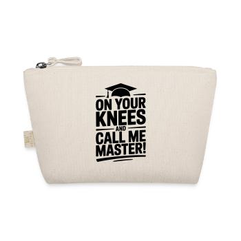 Master's Degree University Funny Saying - Organic Pouch - nature - Front