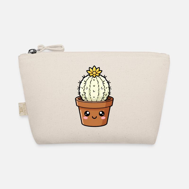 Cactus Kawaii à fleur jaune Trousse biologique