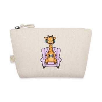 Joueur girafe animal jouant aux jeux vidéo - Trousse biologique - nature - Devant