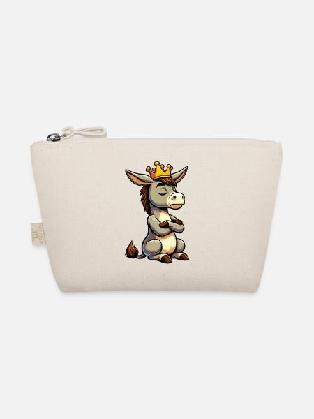 Donkey Donkey Donkey Holder Muli Long-Eared Donkey Muli - Organic Pouch - nature - Front