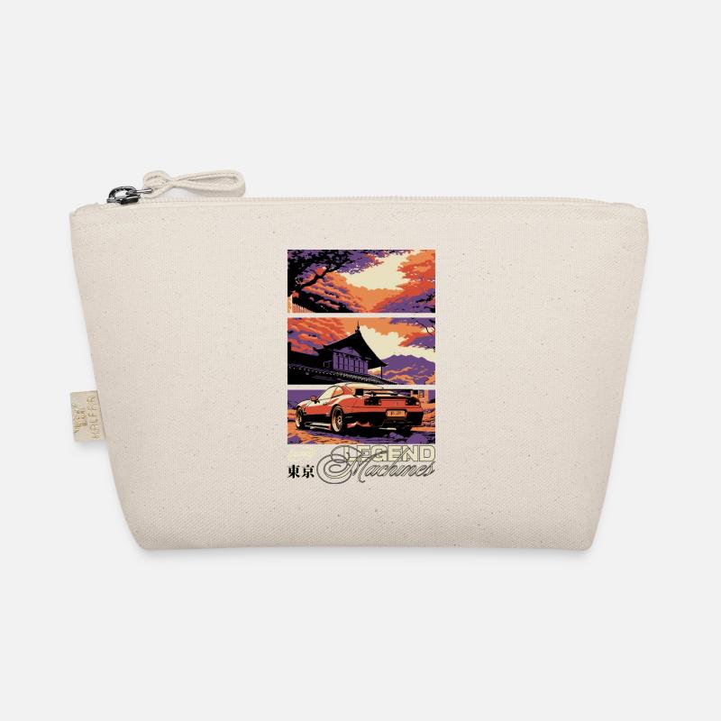Légende de la Voiture Triptyque Skyline du Coucher du Soleil Trousse biologique