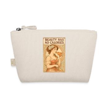 Art Nouveau Pin-Up: Beauty Has No Calories Pizza - Bio-Täschchen - Natur - Vorne
